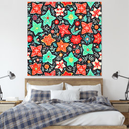 Colorful Abstract Holiday Design Leinwanddruck