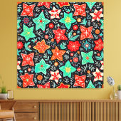 Colorful Abstract Holiday Design Leinwanddruck (Insitu (Wohnzimmer))