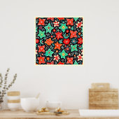 Colorful Abstract Holiday Design Poster (Küche)