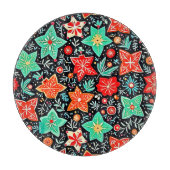 Colorful Abstract Holiday Design Schneidebrett (Vorderseite)