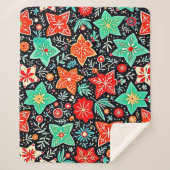 Colorful Abstract Holiday Design Sherpadecke (Vorderseite)