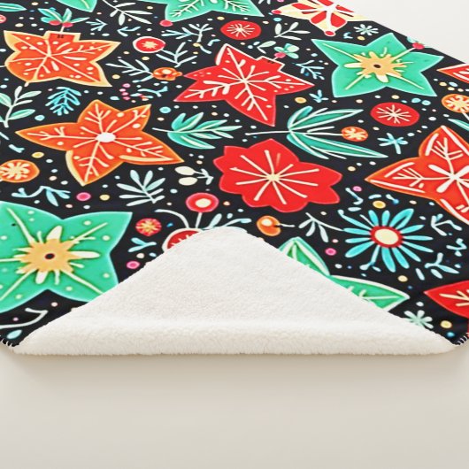 Colorful Abstract Holiday Design Sherpadecke (3/4)