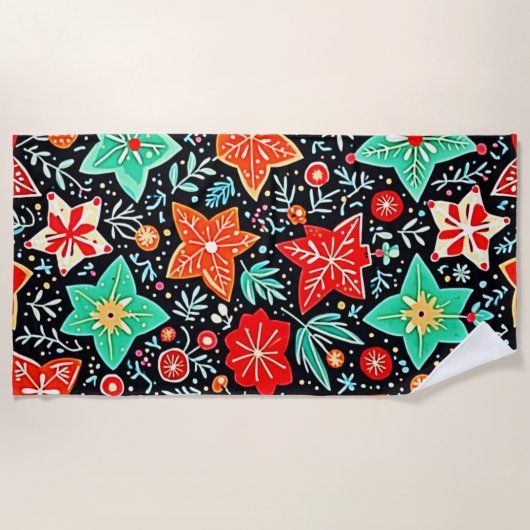 Colorful Abstract Holiday Design Strandtuch (Vorderseite)
