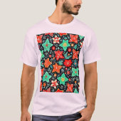  Colorful Abstract Holiday Design T-Shirt (Vorderseite)