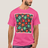 Colorful Abstract Holiday Design T-Shirt (Vorderseite)