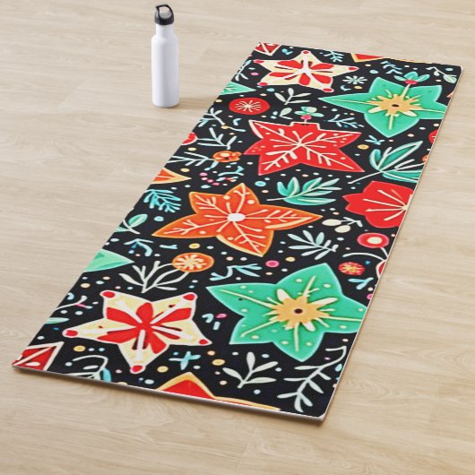 Colorful Abstract Holiday Design Yogamatte (Beispiel)