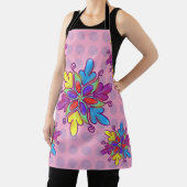 Colorful Abstract Kaleidoscope Flower Pattern Schürze (InSitu)