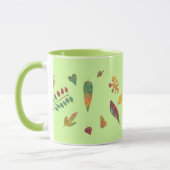 Colorful Abstract Leaves Autumn Mugs Tasse (Links)