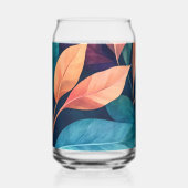 Colorful Abstract Leaves Dosenglas (Vorderseite)