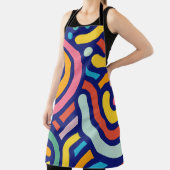 Colorful Abstract Lines  Schürze (InSitu)