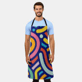 Colorful Abstract Lines Schürze (Getragen)