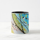 Colorful Abstract Modern Unique Tasse (Zentrum)