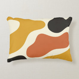colorful Abstract  mustard yellow &orang  Dekokissen