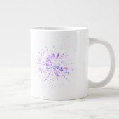 Colorful Abstract Neon Splash Jumbo-Tasse (Rechts)