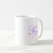 Colorful Abstract Neon Splash Kaffeetasse (VorderseiteRechts)