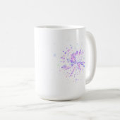 Colorful Abstract Neon Splash Kaffeetasse (VorderseiteRechts)