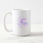 Colorful Abstract Neon Splash Kaffeetasse (Links)