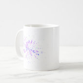 Colorful Abstract Neon Splash Kaffeetasse (Vorderseite Links)