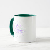 Colorful Abstract Neon Splash Tasse (Vorderseite Links)