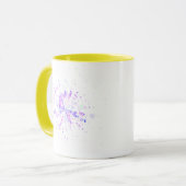 Colorful Abstract Neon Splash Tasse (Vorderseite Links)