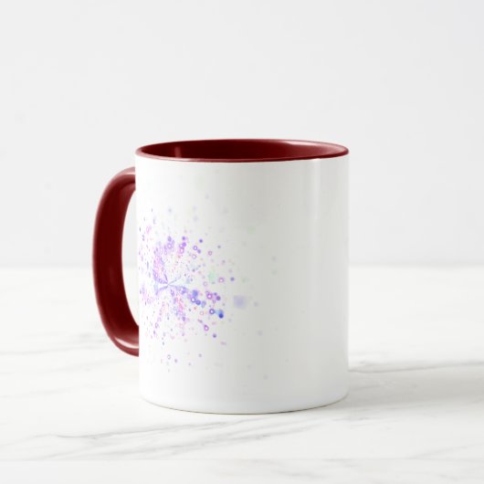 Colorful Abstract Neon Splash Tasse (Vorderseite Links)