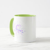 Colorful Abstract Neon Splash Tasse (Vorderseite Links)