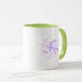 Colorful Abstract Neon Splash Tasse (VorderseiteRechts)