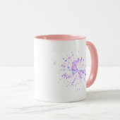 Colorful Abstract Neon Splash Tasse (VorderseiteRechts)