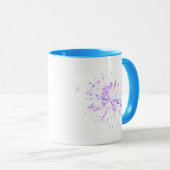 Colorful Abstract Neon Splash Tasse (VorderseiteRechts)