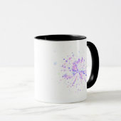 Colorful Abstract Neon Splash Tasse (VorderseiteRechts)