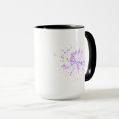 Colorful Abstract Neon Splash Tasse (VorderseiteRechts)