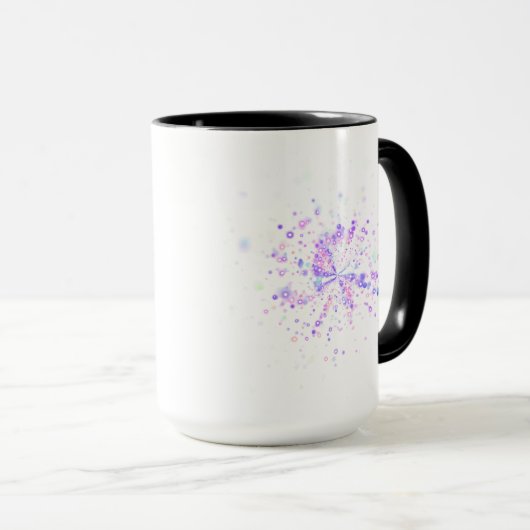 Colorful Abstract Neon Splash Tasse (VorderseiteRechts)