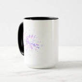 Colorful Abstract Neon Splash Tasse (Vorderseite Links)