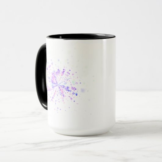 Colorful Abstract Neon Splash Tasse (Vorderseite Links)