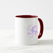 Colorful Abstract Neon Splash Tasse (VorderseiteRechts)