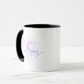 Colorful Abstract Neon Splash Tasse (Vorderseite Links)