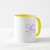 Colorful Abstract Neon Splash Tasse (VorderseiteRechts)