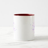 Colorful Abstract Neon Splash Zweifarbige Tasse (Mittel)