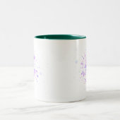 Colorful Abstract Neon Splash Zweifarbige Tasse (Mittel)