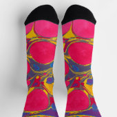 Colorful Abstract Pattern Crew Sock Socken (Oben)