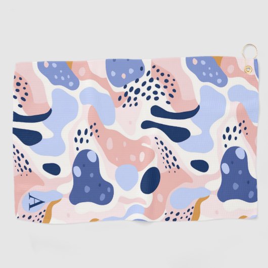 Colorful Abstract Pattern Golfhandtuch (Horizontal)