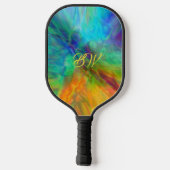 Colorful Abstract Pickleball Paddle (Rückseite)