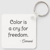 Colorful abstract pixel face schlüsselanhänger (Rückseite)