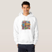 Colorful Abstract Pop Art Men's Hoodie (Vorne ganz)