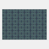 Colorful Abstract Psychedelic Stringy Pointed Art Geschenkpapier Set (Vorderseite)