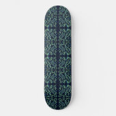 Colorful Abstract Psychedelic Stringy Pointed Art Skateboard (Vorderseite)