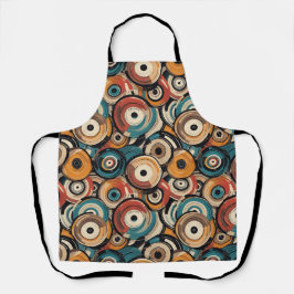 Colorful Abstract Records Apron Schürze