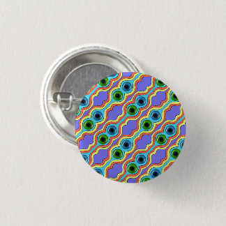 Colorful Abstract Seamless Hand Drawn Pattern Button