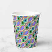 Colorful Abstract Seamless Hand Drawn Pattern Pappbecher (Rückseite)