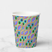 Colorful Abstract Seamless Hand Drawn Pattern Pappbecher (Rechts)